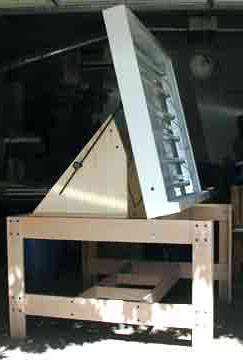 Photo of large light table forillumination of solar panels.