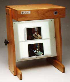 Photo of over head tranparency
viewer and light box combo.